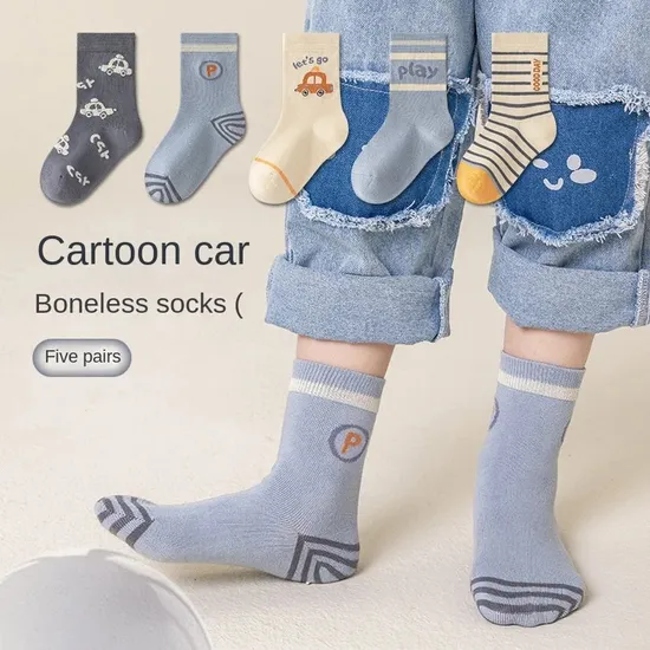 2025 Cute Style Kids Wholesale Autumn Newborn Baby Socks Boneless Tube Socks Knee Length Casual Hot Sale Knitted Warm Socks