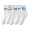 Explosion Couple Sports Boat Socks Ins Students White Cotton Socks Autumn and Winter Men′s Basketball Long Socks Wholesale MID-Calf Socks