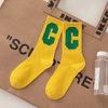 Big C Letter Medium Cotton Socks Winter Pile Socks Spring and Autumn Thin Korean Long Socks Women Socks