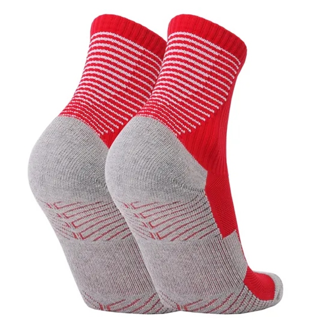 Customized MID Length Football Socks, Towel Soles, Cotton Soles, Anti Slip Strips, Thickened Sports Socks, Training Socks