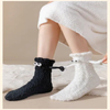 Autumn and Winter Coral Velvet Quirky Couple Model Jitterbug Explosion Section Will Hold Hands Socks Thickened Warm Pulling Hands Socks