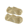 Cream DOT Yarn Yuanbao Boat Socks Foot Printing Rubber Shallow Socks Japanese Summer Thin Non-Slip Non-Falling Heel Short Socks