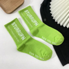 Spring and Autumn Socks for Men and Women High-Top Letter MID-Calf Socks Four Seasons Warm Cotton Socks Casual Sports Long Socks