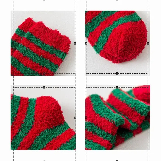 Wholesale Christmas Winter Anti Slip Indoor Holiday Thickened Cozy Soft Custom Warm Gift Floor Polyester Fluffy Fuzzy Socks