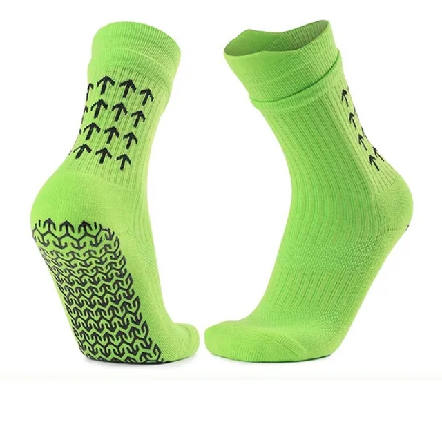 Custom Made Terry Bottom Compression Socks Athletic Anti-Slip Grip Football Socks Short Sports Soccer Socks