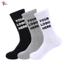 High Quality Manufacturer Cheap Direct Factory Custom Cotton Print Crew Socks Custom Embroidery Designer Sports Sock Custom Logo Socks