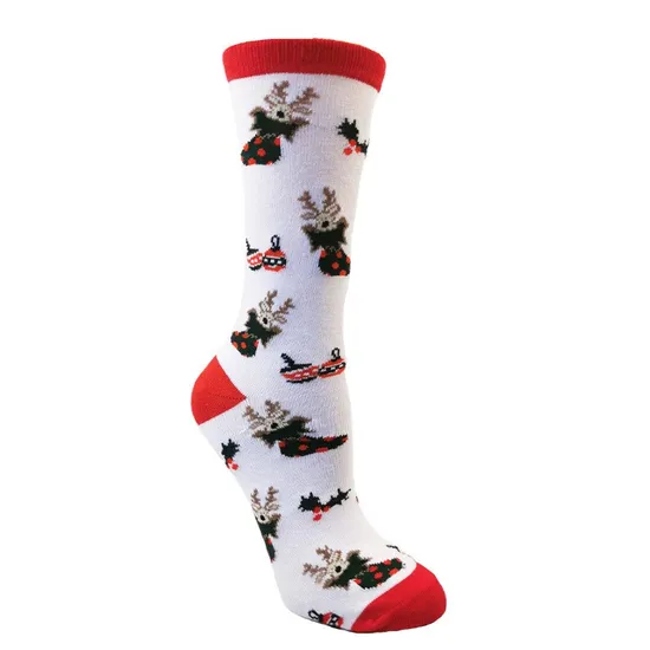 Christmas Socks Snowman Santa Cartoon Holiday Socks Adult Stocking