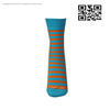 OEM Women Cotton Socks Girl Woman Breathable Novelty Business Stripe Socks