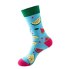 Custom Wholesale Plain Knit Men Business Socks Fashion Happy Crew Man Cotton Socks