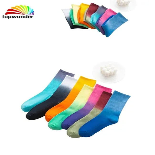 Customize All Sorts of Colorful Sock Casual Sock Fashion Sock Tiedye Sock Sports Sock in Many Colors Sizes and Material for All Ages