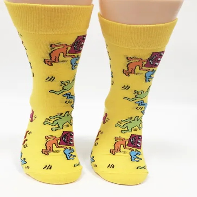 Cotton Socks with Custom Designs Animal Pattern Man Socks
