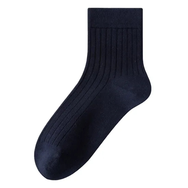 Men Office Wear Socks Only Cotton Men Men Formal Socks Business Casual Black White Gray Simple Short Tube Pure Cotton Socks