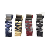Antibacterial Soft Breathable High Elastic Cotton Colorful Camo Block Stripe Men Ankle Crew Socks