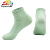Men Plain Jacquard Cotton Brand Business Crew Socks