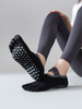 reseller Professional Women Yoga Sock Silicone Anti-slip Ballet Pilates Socks Women Backless Breathable Bandage Yoga Sport 