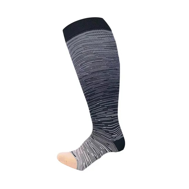Extra Wide Calf Knee High Stockings Plus Size Compression Socks for Unisex