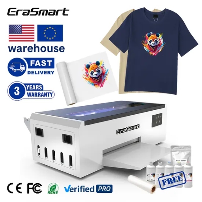 A4 Printing Film Machine Digital Inkjet Dtf Printer + Dyer All in One for T-Shirt Printing New Popular Business Fabric Printer