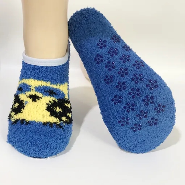 Custom Women Girls Fuzzy Winter Warm Christmas Indoors Slipper Socks Cute Cat Claw Soft Home Sleeping Socks