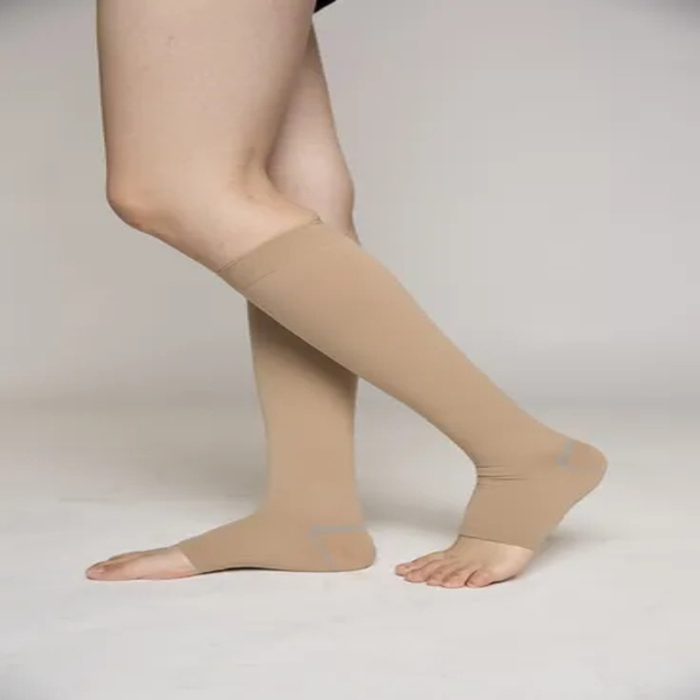 CE/FDA/ISO13485 Certified Open Toes Compression Socks
