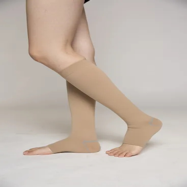 CE/FDA/ISO13485 Certified Open Toes Compression Socks