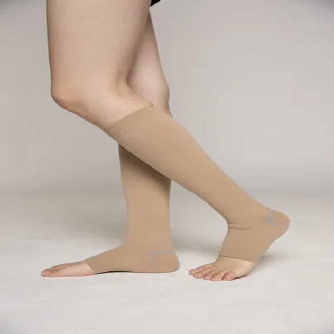 CE/FDA/ISO13485 Certified Open Toes Compression Socks
