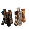 Korean Version Children′s High Tube Cute Cartoon Print Leggings Calf Socks