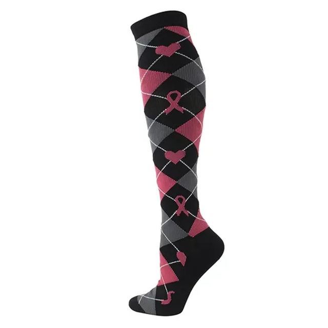New Fashion Black and Yellow Sporty Compression Socks Man and Woman Athletic Compression Socks Customized Embroidered Sustainable Socks