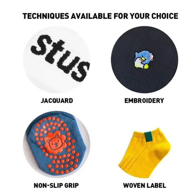 AI-MICH Custom Logo Uron Free Packing High Quality Custom Crew Sports Socks
