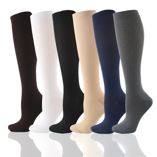 Trendy Compression Knee High Sports Socks for Adults