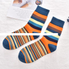 Unisex Modern Literature Fashion Socks Strips Comfortable Cotton Crew Custom Logo High Quality Low MOQ for Summer and Winter