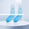 Wholesale Dip Dye Gradient Logo Embroidered Socks Women Ombre Trend Cotton Ribbed Crew Socks