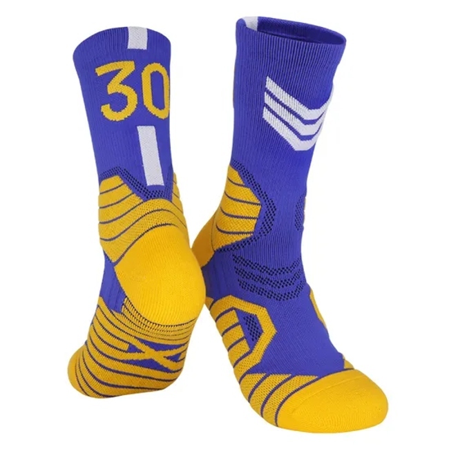 China Factory Custom Logo Knitted Sports Basketball Sock for Club