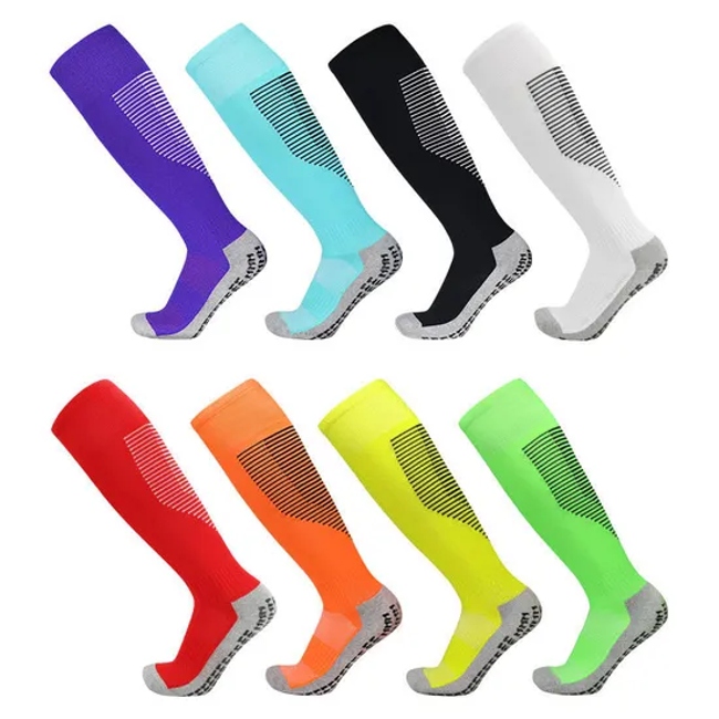 Custom Logo Design Compression Football Socks Anti Slip Soccer Athletic Sport Socks