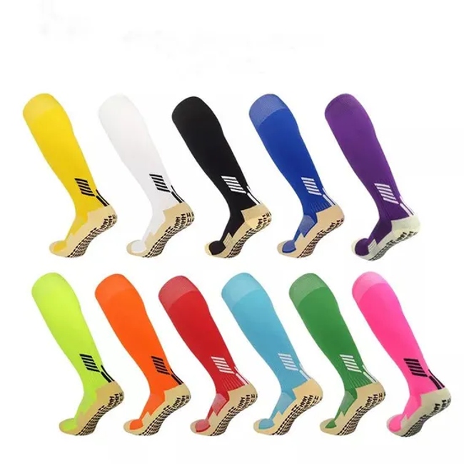 Hot Sport Anti Slip Football Long Grip Sport Compression Anti Slip Grip Football Socks