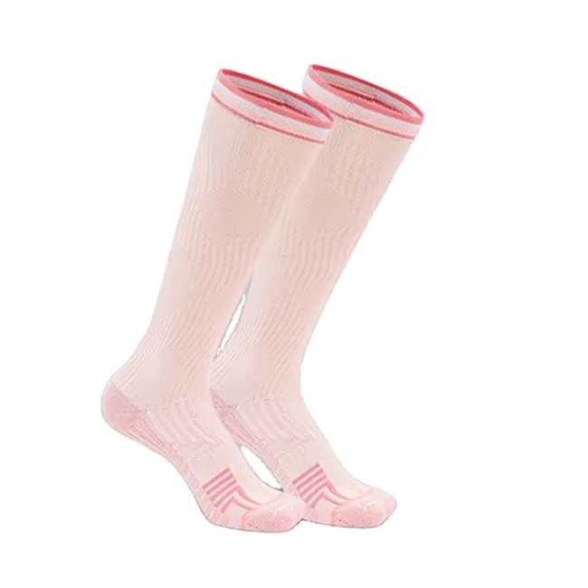 Custom Logo Cotton Compression Antislip Knee High Athletic Socks Football Tennis Golf Women Sport Sock