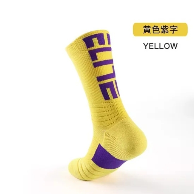 Customized MID Tube Professional Men′s Sports Round Neck Socks for Fitness, Basketball, Running, Breathable Compression Socks