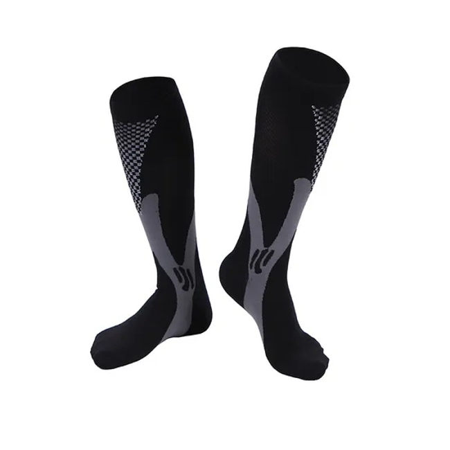 Custom Logo Men Women Knee High Sports Football Compression Socks