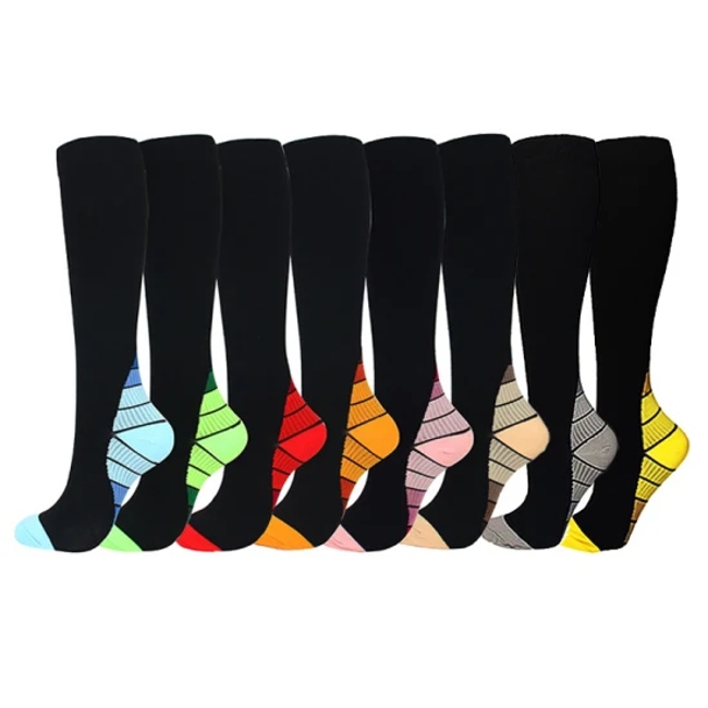 Factory Cheap Compression Socks Cycling Knee High Sport Socks Largest Size