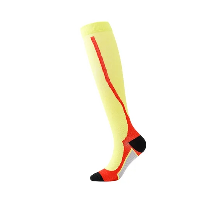 Non-Slip Sports High Stocking Compression Soccer High Elastic Breathable Socks