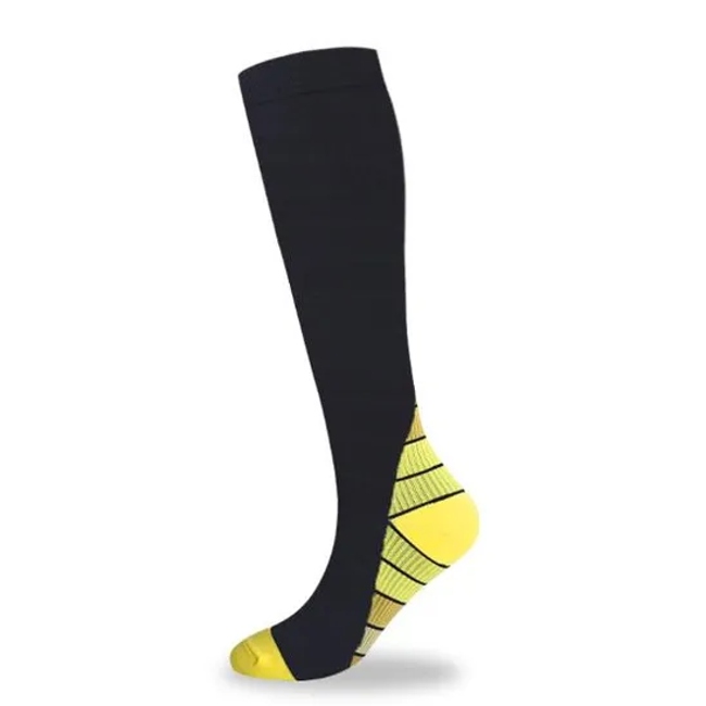 Custom Men Athletic Socks 20-30 Mmhg Knee High Athletic Running Compression Socks for Men and Women