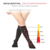 Medical 15-21mmhg Nurse Anti-Slip Knee High Compression Socks