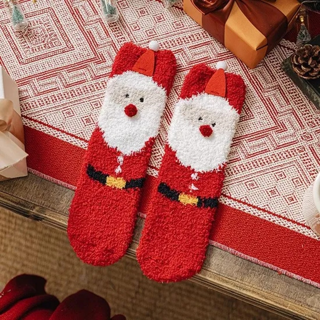 Wholesale Holiday Gift Novelty Socks Men′s Colorful Crazy Xmas Crew Socks Funky Christmas Socks