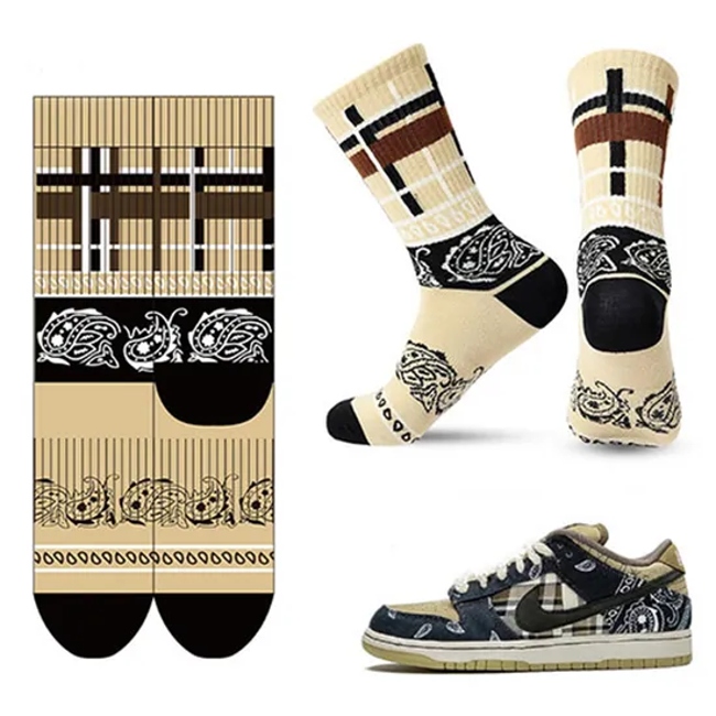 New Dk Mens Socks Crew Cactus Jack Socks Pure Cotton Sock Travis Scott Happy Sport Socks Hip Hop Skateboard Female Woman Socks