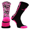 Breast Cancer Awareness Pink Ribbon Athletic Camo Socks+ Wrist Sweatbands