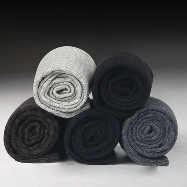 Men Bamboo Fiber Socks Compression Autumn Black Business Casual Socks Men Dress Socks
