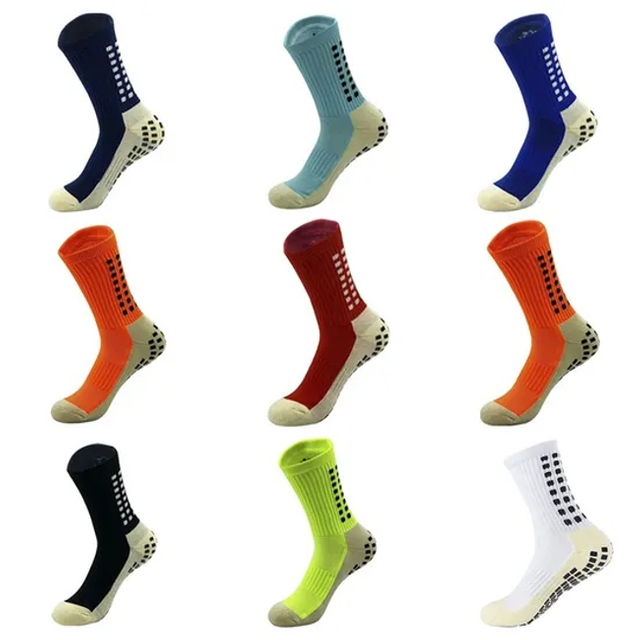 Wholesale Sport Unisex Men Women Soccer Football Non Slip Grip Crew Cotton Socks