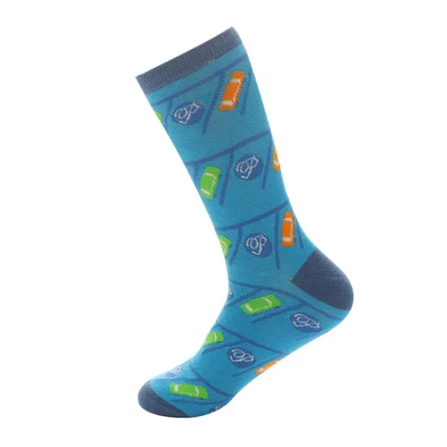 Custom Made America Style Cotton Fashion Men Crew Dress Socks Mens Funky Stylish Socks