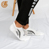Qlm-323-11 Comfortable White Cotton Compression Sports Ankle Casual Socks