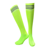 Trendy Yellow Stripe Soccer Socks for Men - Comfortable Sports Wear