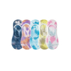 Stylish Breathable Cotton No Show Socks with Tie Dye Design
